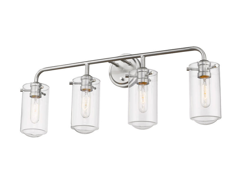 Delaney 4 Light 30" Vanity in Brushed Nickel