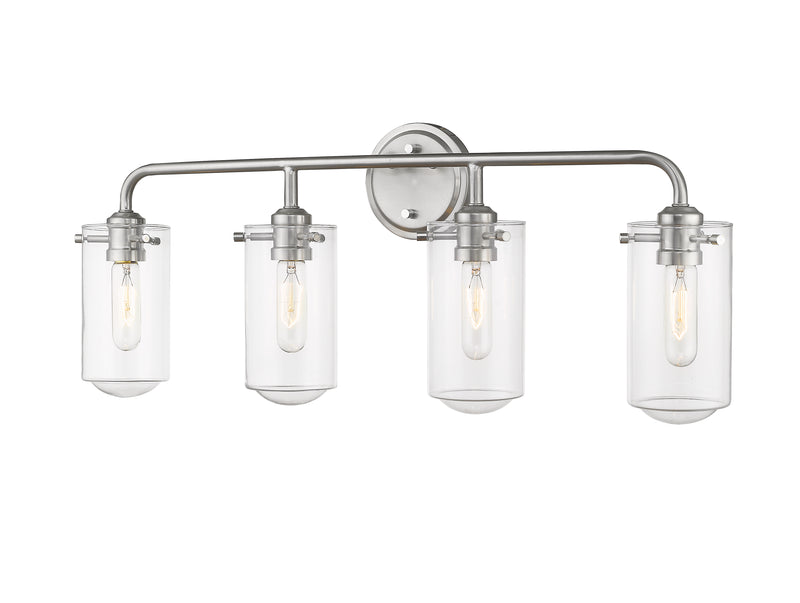 Delaney 4 Light 30" Vanity in Brushed Nickel