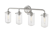 Delaney 4 Light 30" Vanity in Brushed Nickel
