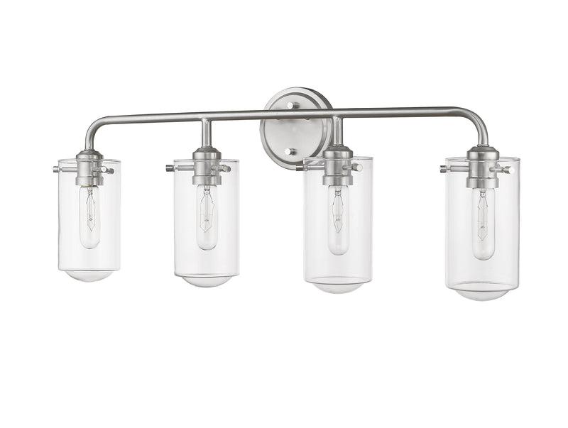 Delaney 4 Light 30" Vanity in Brushed Nickel