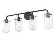 Delaney 4 Light 30" Vanity in Matte Black
