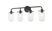 Delaney 4 Light 30" Vanity in Matte Black