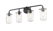 Delaney 4 Light 30" Vanity in Matte Black