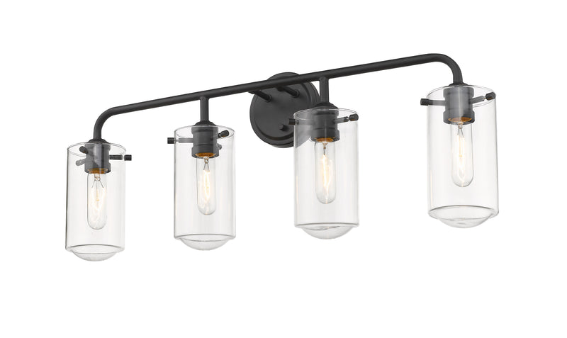 Delaney 4 Light 30" Vanity in Matte Black