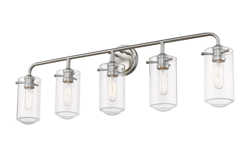 Delaney 5 Light 38" Vanity in Brushed Nickel