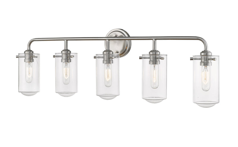 Delaney 5 Light 38" Vanity in Brushed Nickel