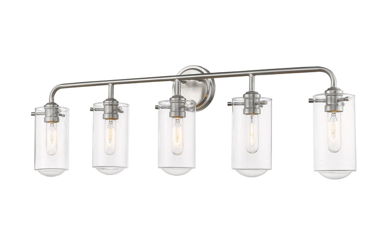 Delaney 5 Light 38" Vanity in Brushed Nickel