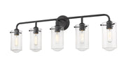 Delaney 5 Light 38" Vanity in Matte Black