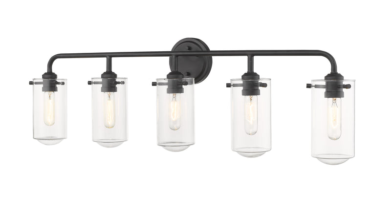 Delaney 5 Light 38" Vanity in Matte Black