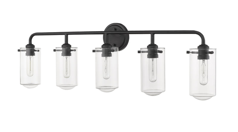 Delaney 5 Light 38" Vanity in Matte Black