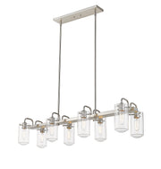 Delaney 8 Light 44" Linear Pendant in Brushed Nickel