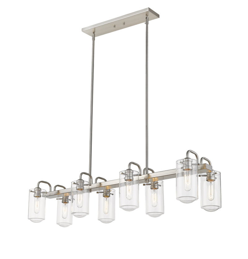 Delaney 8 Light 44" Linear Pendant in Brushed Nickel