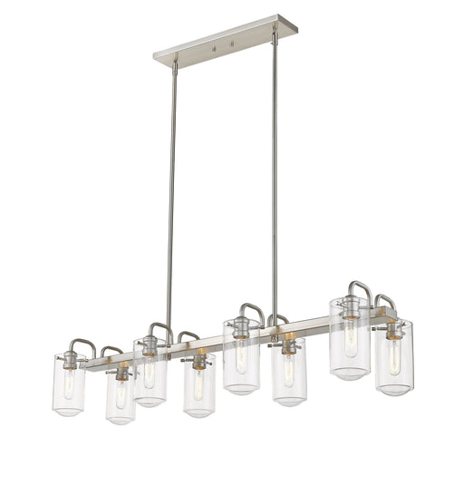 Delaney 8 Light 44" Linear Pendant in Brushed Nickel