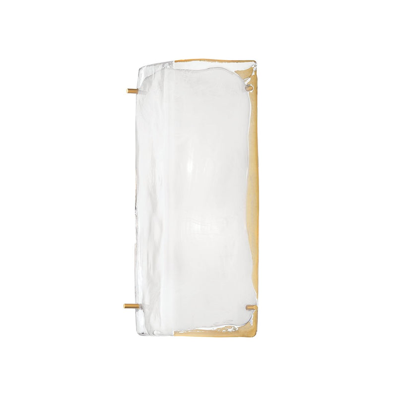 Hines 2-Light Wall Sconce in Aged Brass