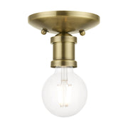 Lansdale Flush Mount in Antique Brass