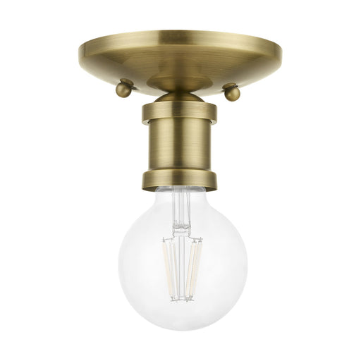 Lansdale Flush Mount in Antique Brass
