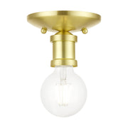 Lansdale Flush Mount in Satin Brass