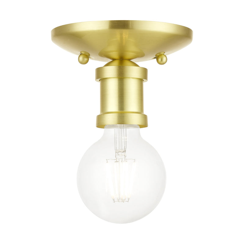 Lansdale Flush Mount in Satin Brass