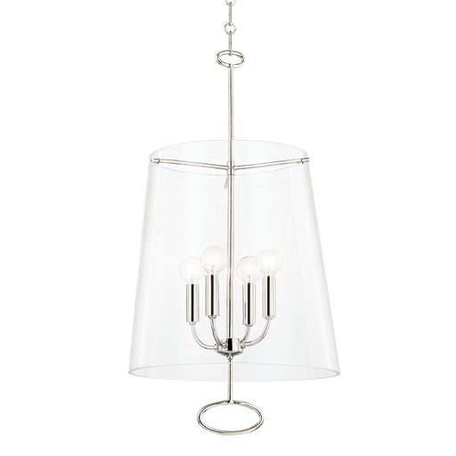 James 4-Light Lantern Pendant in Polished Nickel
