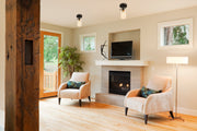 Delaney 1 Light 5" Flush Mount in Matte Black in a room setting