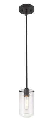 Delaney 1 Light 4" Pendant in Matte Black