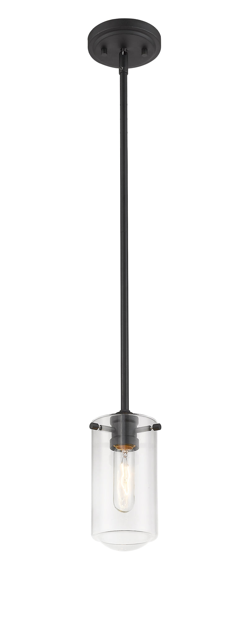Delaney 1 Light 4" Pendant in Matte Black