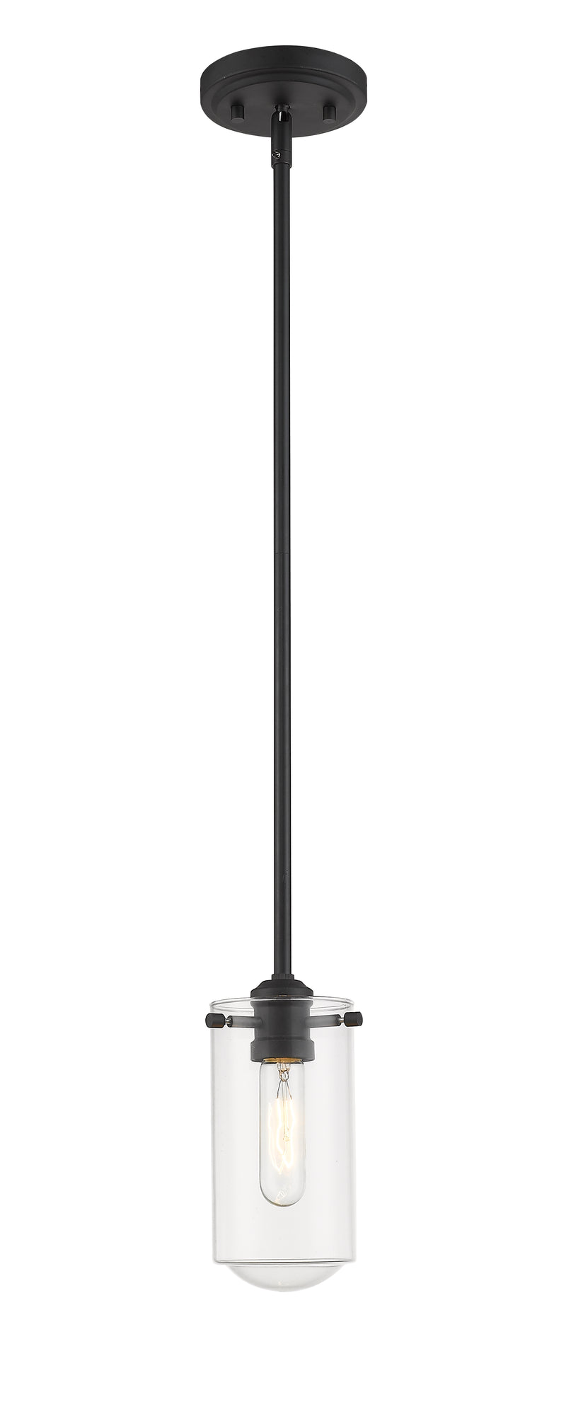 Delaney 1 Light 4" Pendant in Matte Black