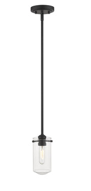 Delaney 1 Light 4" Pendant in Matte Black