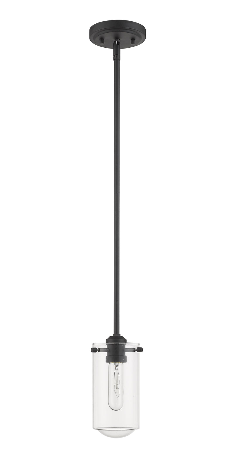 Delaney 1 Light 4" Pendant in Matte Black
