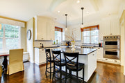 Delaney 1 Light 4" Pendant in Matte Black in a room setting
