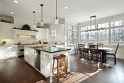 Delaney 1 Light 4" Pendant in Matte Black in a room setting