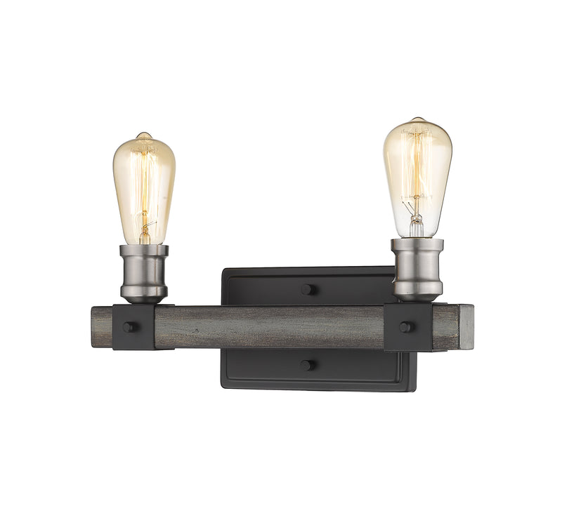 Kirkland 2 Light 14" Vanity in Ashen Barnboard