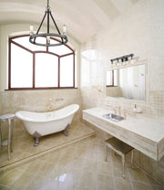 Kirkland 3 Light 20" Chandelier in Ashen Barnboard in a room setting