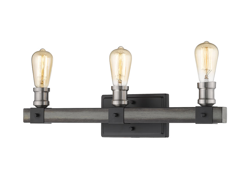 Kirkland 3 Light 22" Vanity in Ashen Barnboard