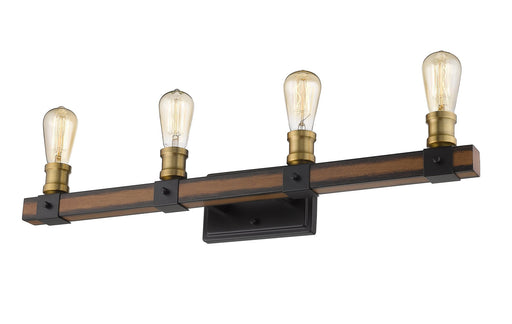 Kirkland 4 Light 30" Vanity in Rustic Mahogany