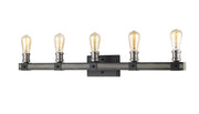 Kirkland 5 Light 38" Vanity in Ashen Barnboard