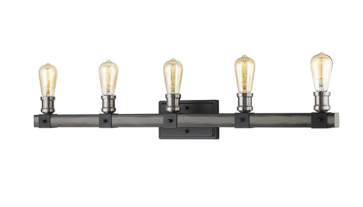 Kirkland 5 Light 38" Vanity in Ashen Barnboard