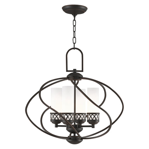 Westfield 4-Light Chandelier in Hand Applied Olde Bronze