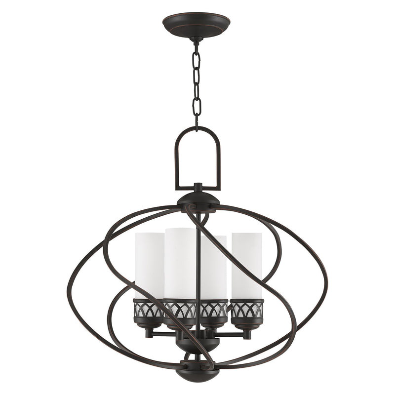 Westfield 4-Light Chandelier in Hand Applied Olde Bronze