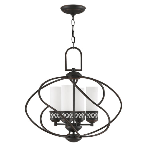 Westfield 4-Light Chandelier in Hand Applied Olde Bronze