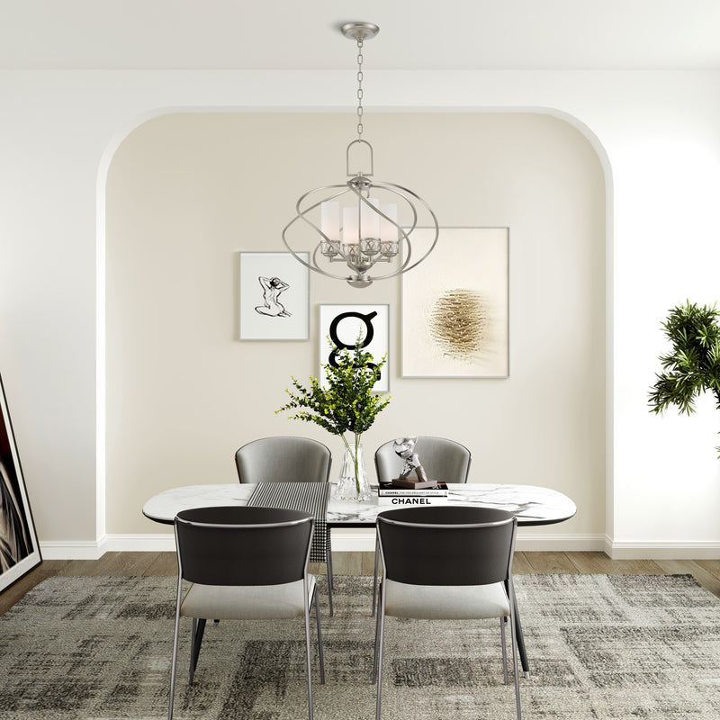 Westfield 4-Light Chandelier in Brushed Nickel