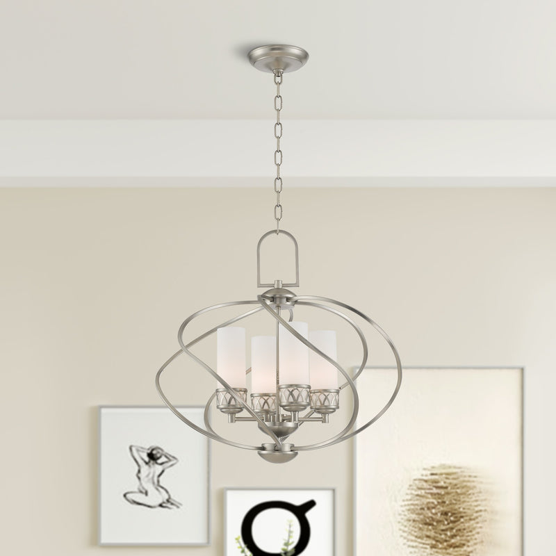 Westfield 4-Light Chandelier in Brushed Nickel