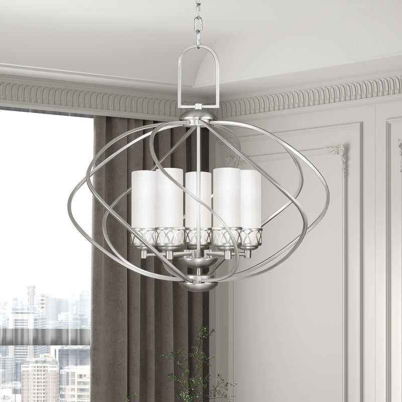 Westfield 5-Light Chandelier in Brushed Nickel