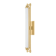 Plandome Large Bath Sconce in Aged Brass