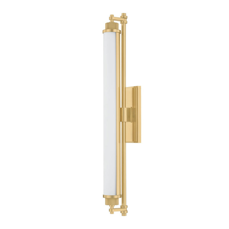 Plandome Large Bath Sconce in Aged Brass