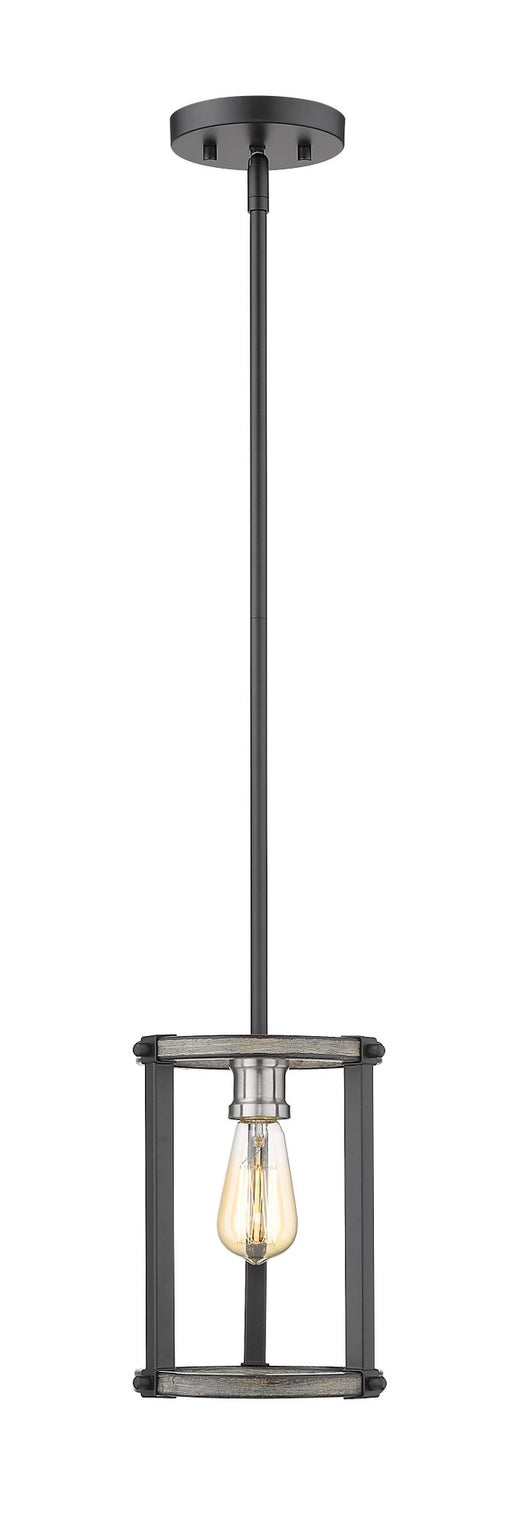 Kirkland 1 Light 7" Pendant in Ashen Barnboard