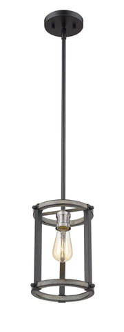 Kirkland 1 Light 7" Pendant in Ashen Barnboard