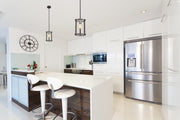 Kirkland 1 Light 7" Pendant in Ashen Barnboard in a room setting