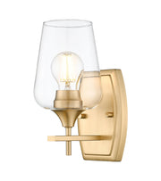 Joliet 1 Light 5" Wall Sconce in Burnished Brass