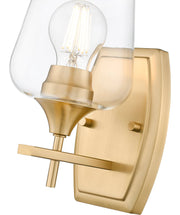 Joliet 1 Light 5" Wall Sconce in Burnished Brass